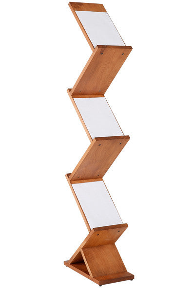 Broschüren-Ständer - Holz - 5 x A4