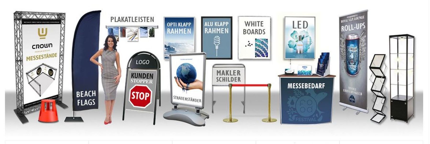 gastro-deals24: Schilder, Verkaufsständer und Display-Systeme Banner