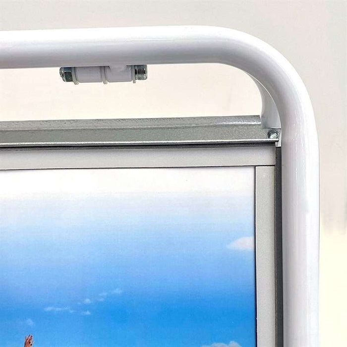 Kundenstopper A3 mit Frontplatten – Expo Sign Stahl Werbeaufsteller für Innen & Außen