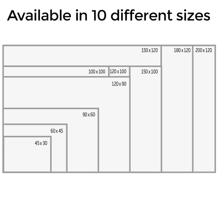 Whiteboard BASIC magnetisch lackiert – 30 x 45 cm bis 200 x 120 cm