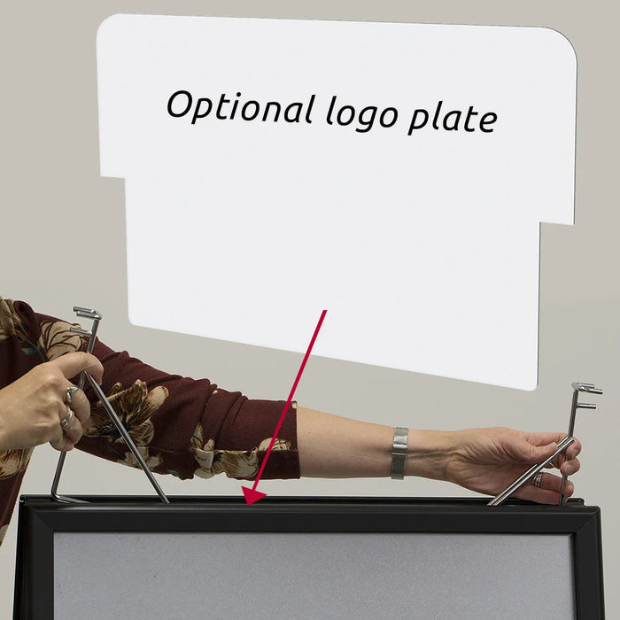 Kundenstopper Alu Klapprahmen – Werbeaufsteller A2, 50x70, A1, 70x100, A0 | Innen & Außen