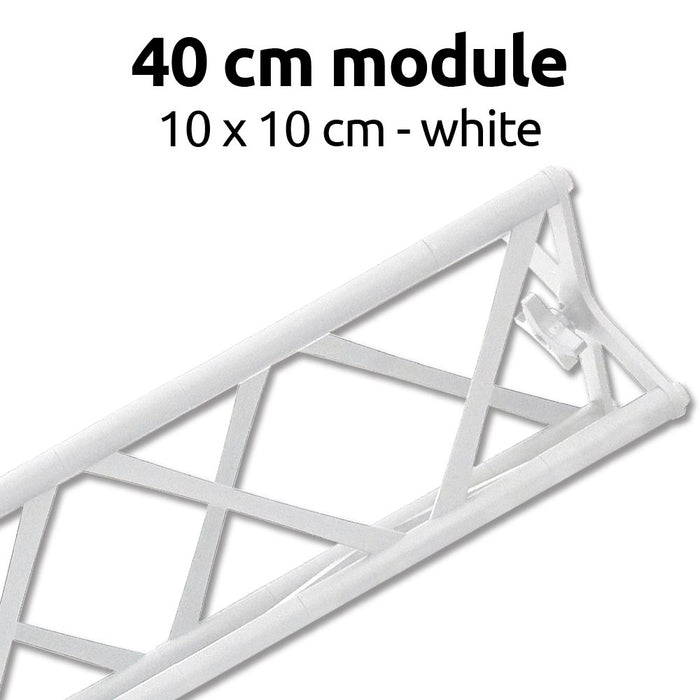 Traversen Modul Crown Truss 10×10 Schwarz / Weiß 20–200 cm für modularen Messebau