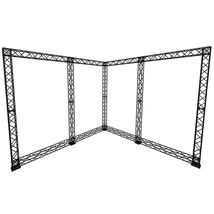 Verbindungskreuz & Traversenverbinder für Messewände – CROWN TRUSS 10 Schwarz / Weiß