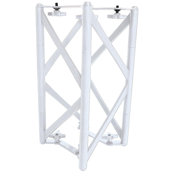 CROWN TRUSS 10 Eckwand Messewand & Bannerwand 105 x 224 x 105 cm für Messen, Events und Promotion