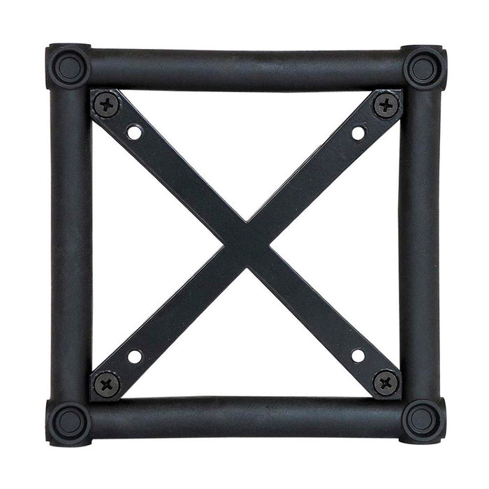Traversen Eckblock für Messebau & Displaywände – CROWN TRUSS 15 Schwarz / Weiß