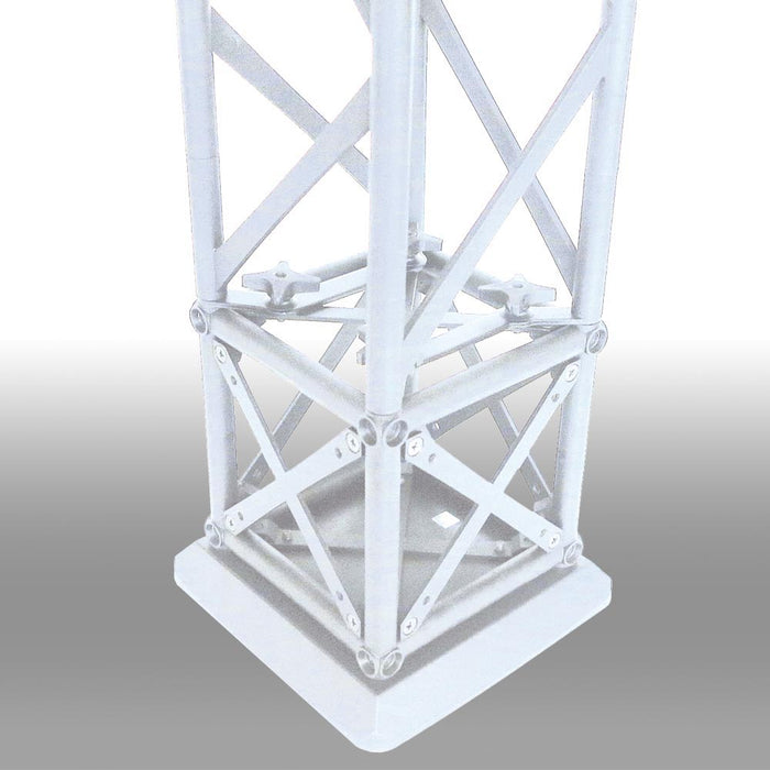 Crown Truss Counter Dreieck 95 x 95 cm Weiß – Dreieckige Messetheke