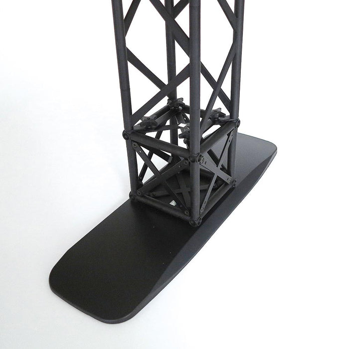 CROWN Truss 15 Messewand Banner Display Schwarz 120 × 212 cm Traversensystem Bannerrahmen Messe
