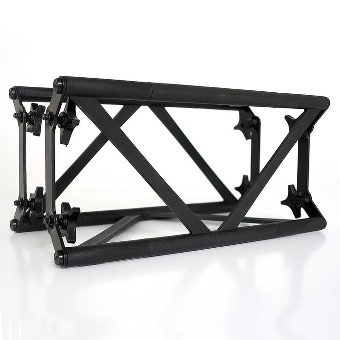 Traversen Eckwand Banner System 155 × 246 × 155 cm Crown Truss 15 weiß