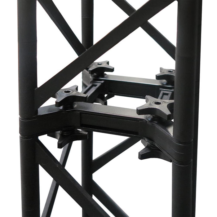 Traversen Eckwand Messe Banner System 155 × 246 × 155 cm Crown Truss 15 schwarz