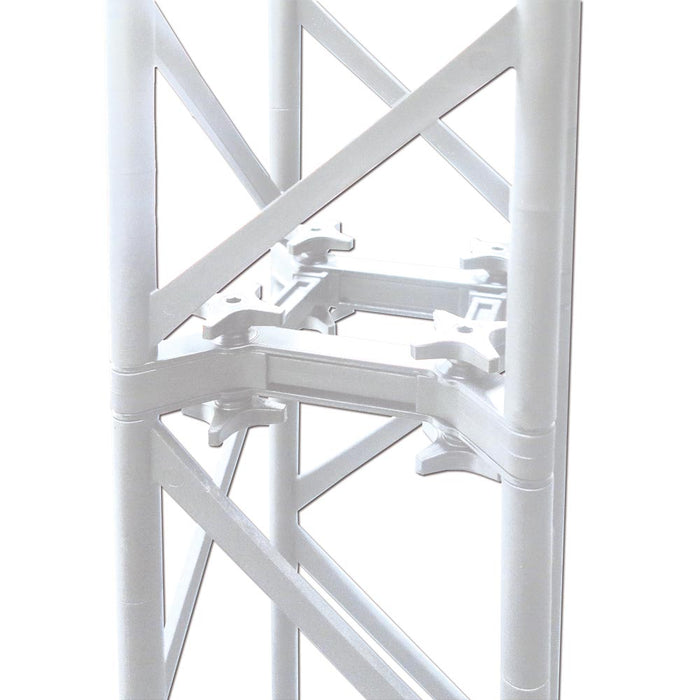 Crown Truss 15 Messewand Bannerwand Traversensystem freistehend 307x246 cm Schwarz Weiss