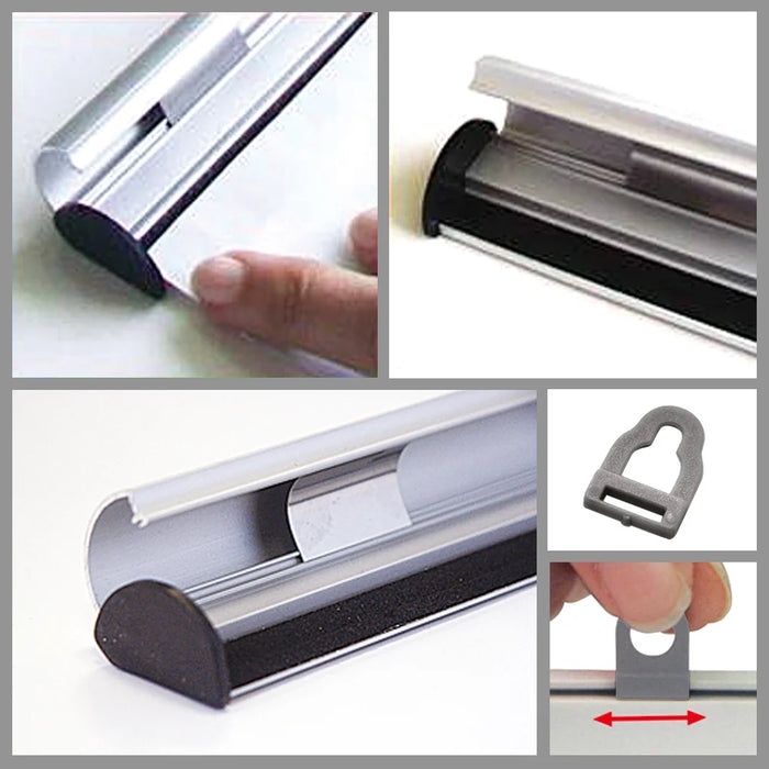 Posterleisten Aluminium Klemmprofil – Plakatleiste Poster-Line 26 mm