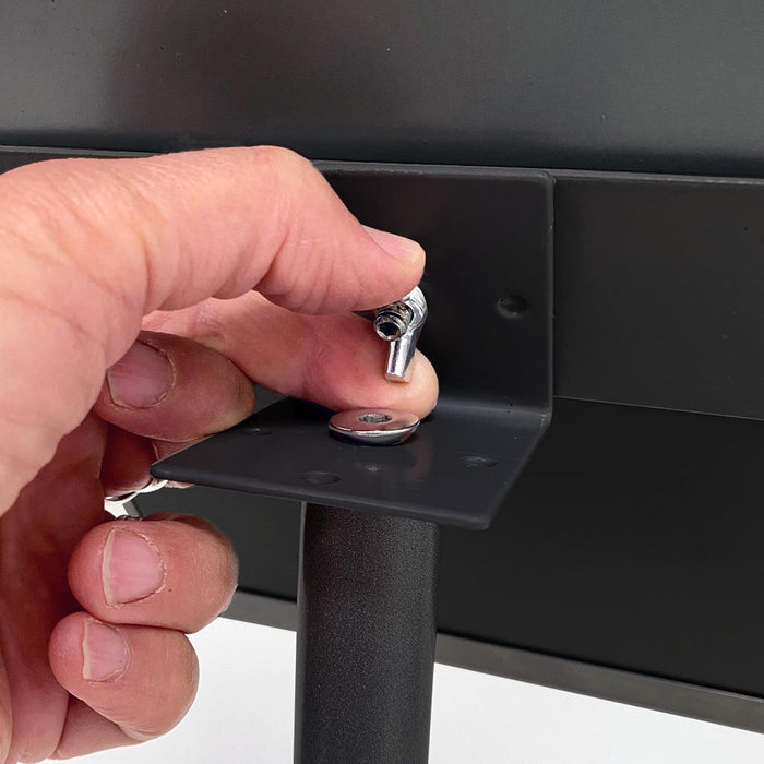 Speisekartenständer schwarz freistehend mit Klapprahmen A4 A3 Menüständer Restaurant Eingang