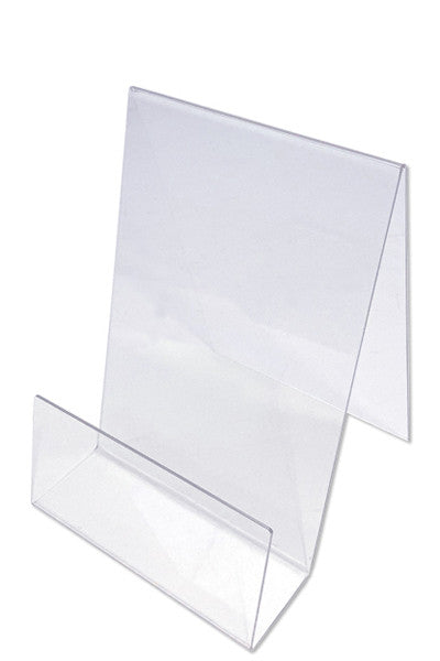 Acryl-Display für_Bücher, Magazine und Zeitschriften-Frontansicht-leer