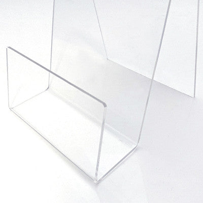 Acryl-Display für_Bücher, Magazine und Zeitschriften-Frontansicht-leer-detail