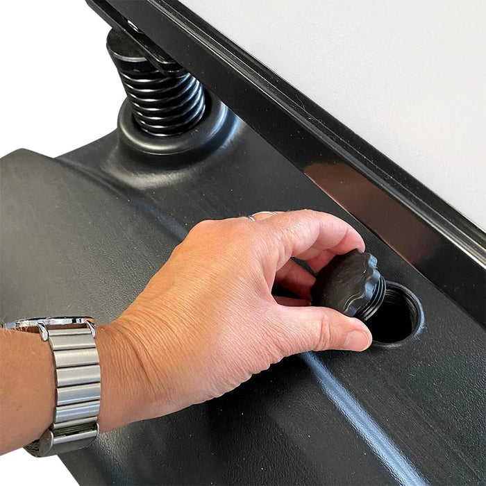 Kundenstopper mit Wasserfuß befüllbar für hohe Standfestigkeit