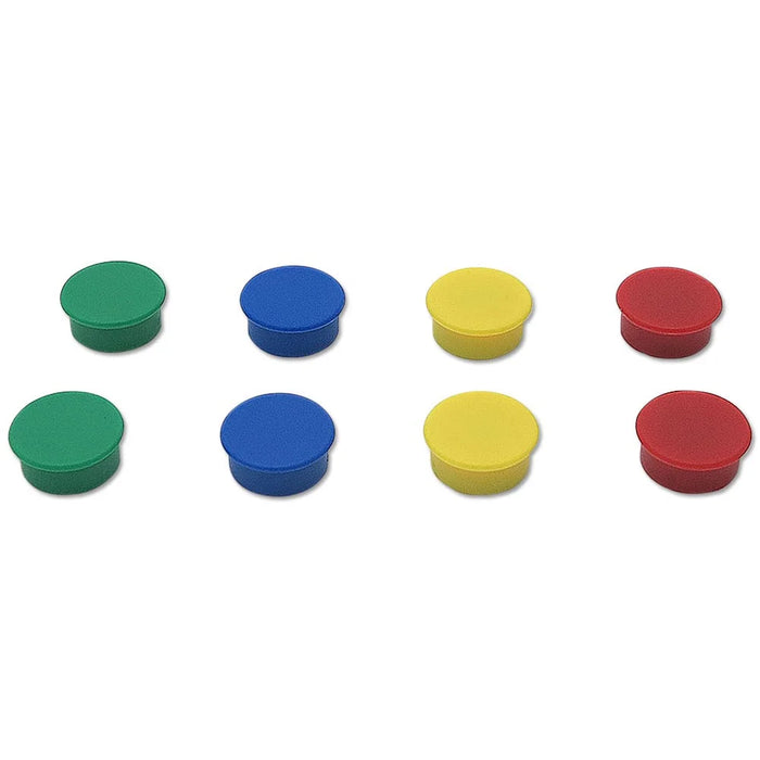 Farbige Whiteboard-Magnete zur Organisation von Dokumenten und Notizen