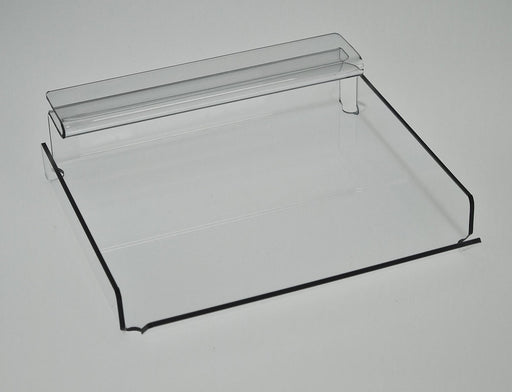 Fettpapierhalter aus transparentem Acryl 225x185 mm für Papiertüten und Fettpapier in Bäckereien