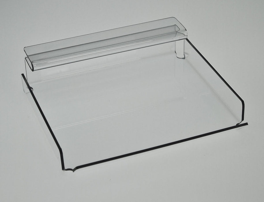 Fettpapierhalter aus transparentem Acryl 225x185 mm für Papiertüten und Fettpapier in Bäckereien