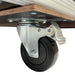 Lenkrolle ohne Bremse als Zubehör für Flightcases und mobile Transportlösungen im Innenbereich