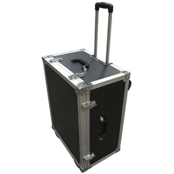 Flightcase Trolley für Messe und Event mit Rollen und Teleskopgriff