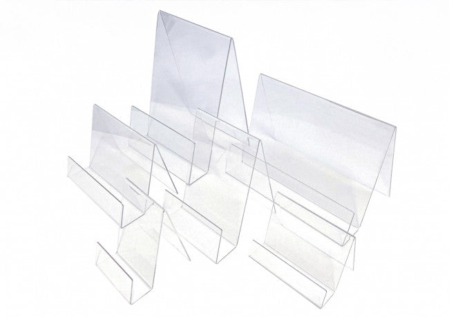 Verschiedene Acryl-Displays für Bücher, Zeitschriften oder Magazine in A6 bis A4 Größen