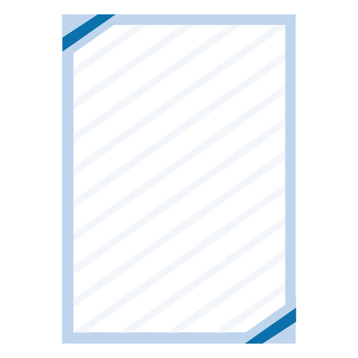 Plakatpapier Eckrand blau DIN A2, Angebotsplakat mit blauem Eckrand