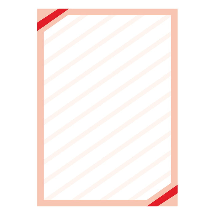 Plakatpapier Eckrand rot DIN A1 und A2, Angebotsplakat mit rotem Eckrand