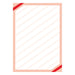 Plakatpapier Eckrand rot DIN A1 und A2, Angebotsplakat mit rotem Eckrand
