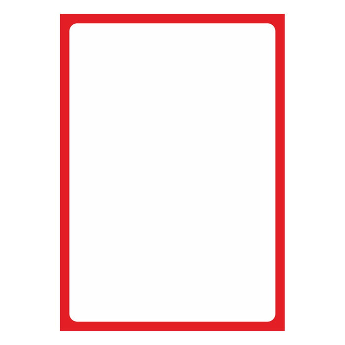 Plakatpapier Rand rot DIN A2, Angebotsplakat mit rotem Rand