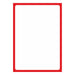 Plakatpapier Rand rot DIN A2, Angebotsplakat mit rotem Rand