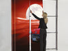 Pop up Messewand gebogen Werbedisplay Messe Beispiel Anwendung