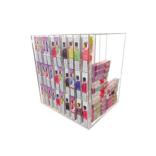 Thekenpräsenter E-Zigaretten Maxi aus transparentem Acryl