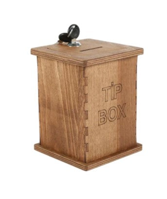 Tip & Spenden Box - Holz