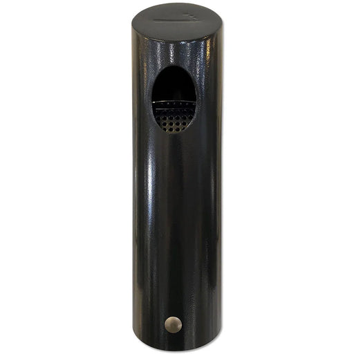 Zigaretten Wandascher Tube Schwarz pulverbeschichtet 0,7 Liter