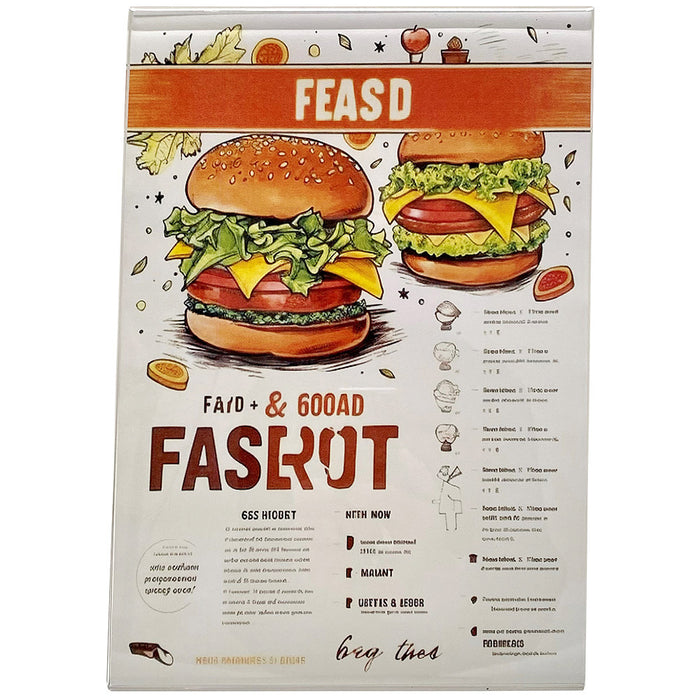 Transparenter A4 Menühalter aus Acryl für Gastronomie und Verkaufsflächen