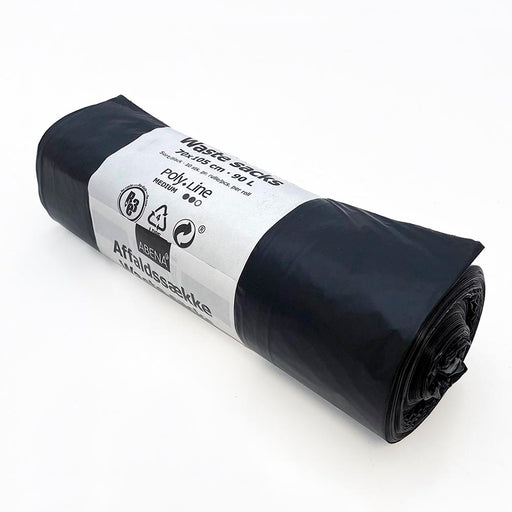 Schwarze Müllsäcke 90 Liter für Müllentsorgung in Gastronomie und Unternehmen