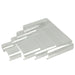 Acryl-Podest-Set gerundet Transparent, Stufen in seitlicher Ansicht