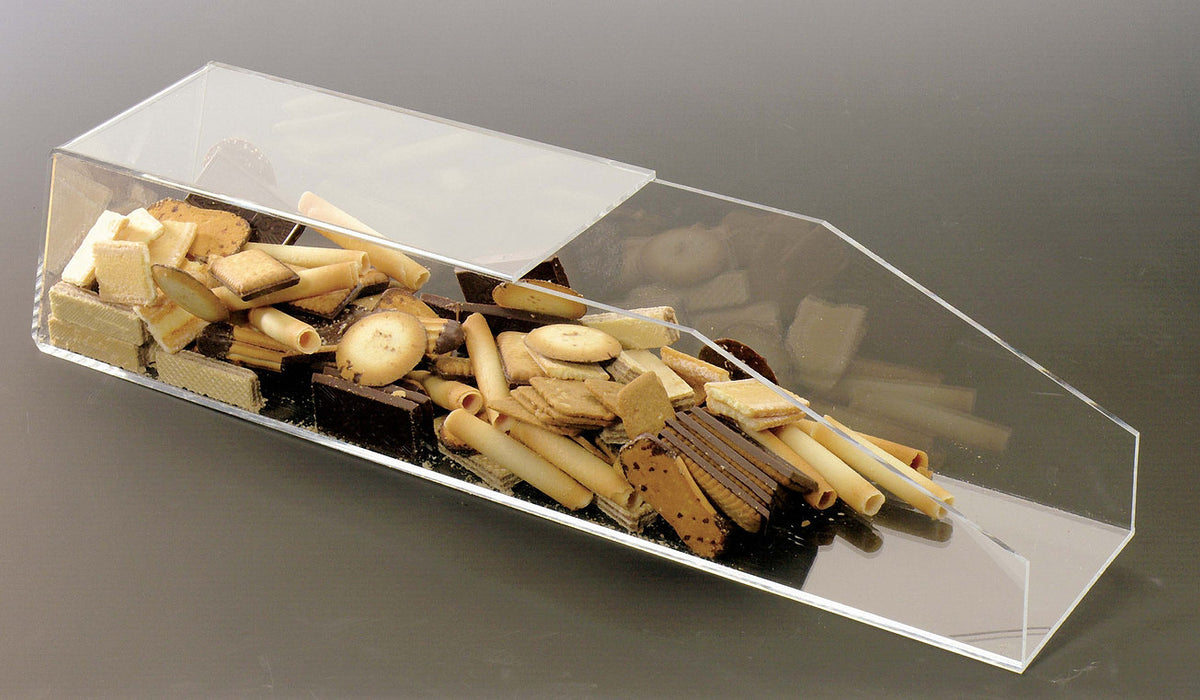 Hygienische Acrylschütte für Gebäck und Süßwaren