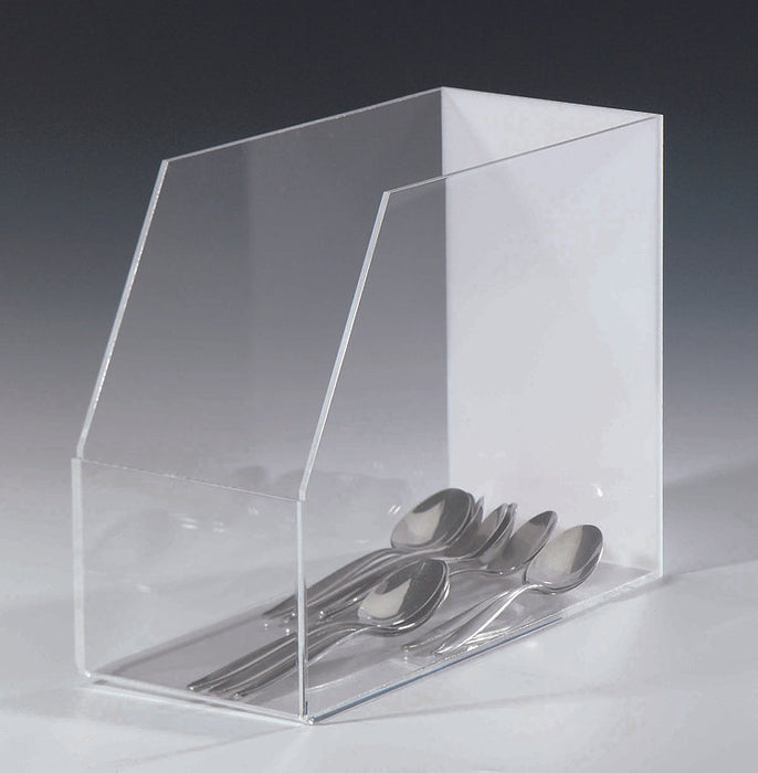 Acrylbehälter für Kaffeelöffel und Besteck in der Gastronomie