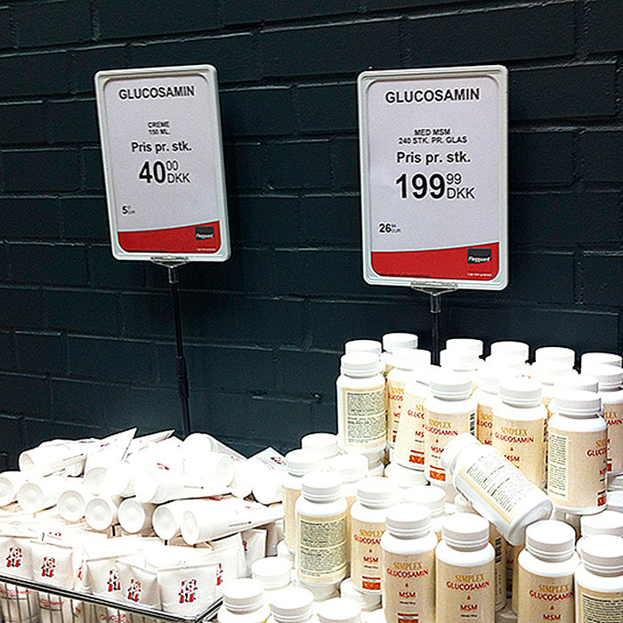 Angebotsständer Flex im Hochformat für Preisaktionen und Hinweise