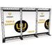 Banner Wall Messe 3-teilig Crown Truss 15 Bannerwand schwarz freistehend