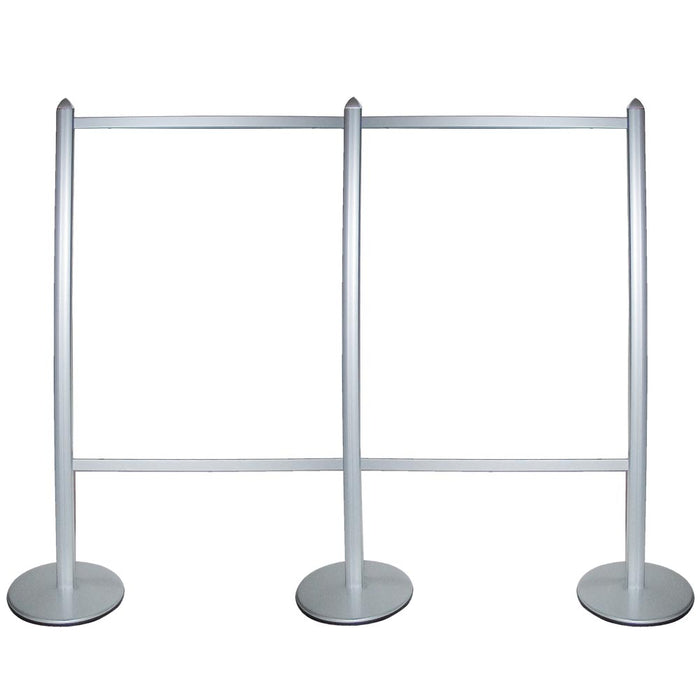 Bannerwand MultiStand Doppelt Aluminiumgestell für Werbebanner und Präsentationsflächen