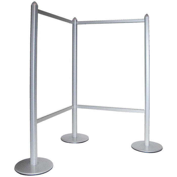 Aluminiumrahmen der Bannerwand MultiStand Eckwand mit stabiler Konstruktion