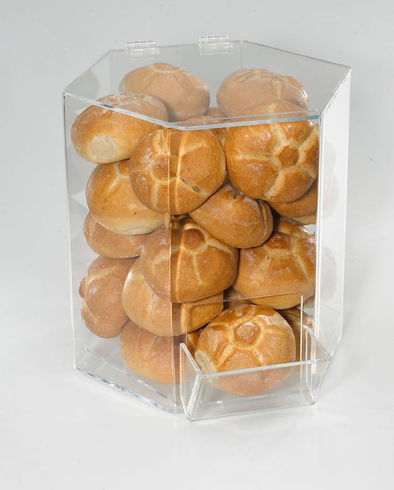Acryl Brötchenspender klein für ca. 30 Brötchen in Selbstbedienung