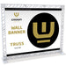CROWN TRUSS 10 Bannerwand in Weiß für Messestände, Events, Ausstellungen und professionelle Werbepräsentationen