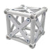 Weißer Eckverbinder für CROWN TRUSS 10 Traversensysteme und modulare Messekonstruktionen