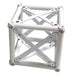 Weißer Eckverbinder für CROWN TRUSS 10 Traversenmodule und modulare Messebausysteme