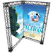 CROWN TRUSS 10 Eckwand Bannerwand mit individuellem Werbedruck für Messen, Events und Marketingaktionen