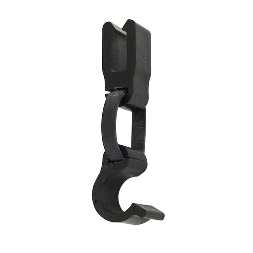 Schwarzer CROWN TRUSS 10x10 Bottom Clip zur Bannerbefestigung an Messewänden