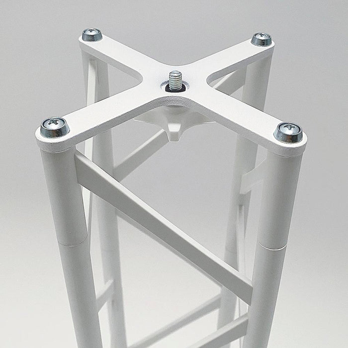 Modulares Crown Truss 10x10 Messebau System in Weiß für Display- und Präsentationsflächen